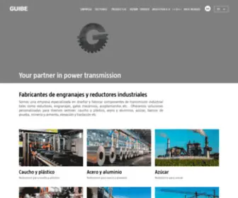 Guibe.com(Fabricantes de engranajes industriales) Screenshot