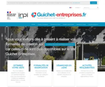 Guichet-Entreprises.fr(Guichet Entreprises) Screenshot