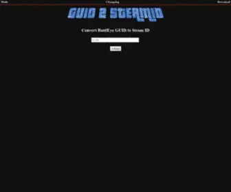 Guid2Steamid.com(GUID 2 STEAMID) Screenshot