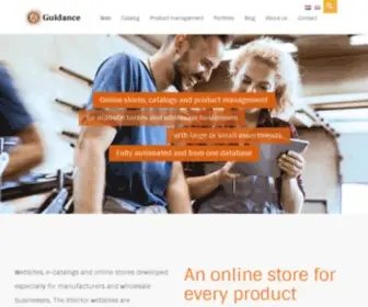 Guidance.nl(Webshops, catalogi en productbeheer voor producenten en groothandels) Screenshot