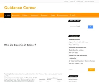 Guidancecorner.com(What is Science in Simple Words with Examples and Definition) Screenshot