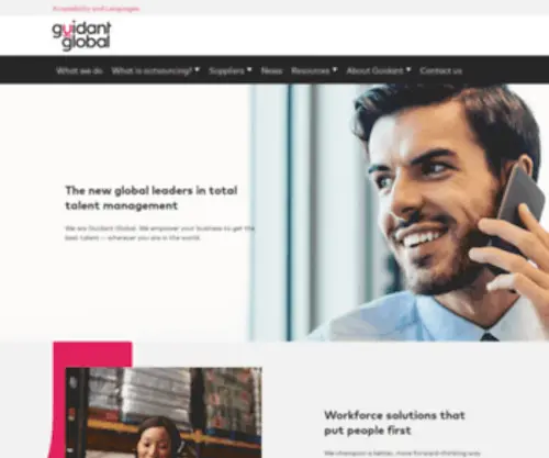 Guidantgroup.com(Recruitment solutions and managed service provider) Screenshot