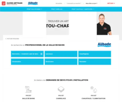 Guide-Artisan-Poitou-Charentes.fr(Trouver un artisan spécialiste de la salle de bains en Poitou) Screenshot