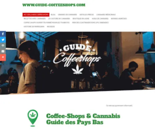 Guide-Coffeeshops.com(Cannabis & Coffee Shops en Hollande) Screenshot