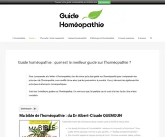 Guide-Homeopathie.net(Guide homéopathie) Screenshot