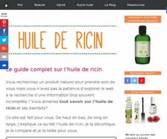 Guide-Huiledericin.fr(Huile de Ricin) Screenshot