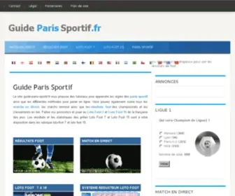 Guide-Paris-Sportif.fr(Guide paris sportif) Screenshot