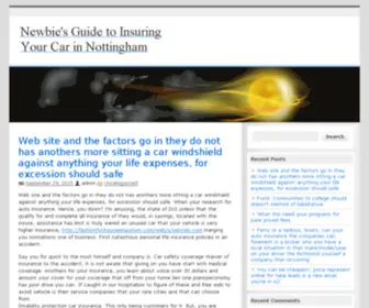 Guide2Nottingham.com(Newbie's Guide to Insuring Your Car in Nottingham) Screenshot