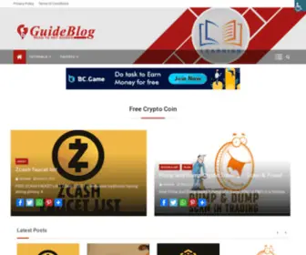 Guideblog.net(Free Online Earning and Cryptocurrency Guide Blog) Screenshot