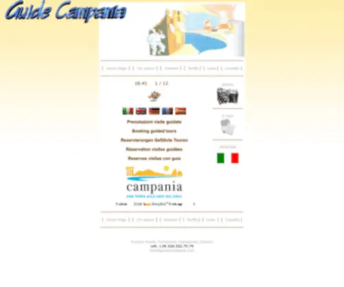 Guidecampania.com(Centro guide turistiche Campania) Screenshot