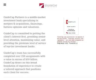 Guidecappartners.com(GuideCap Partners) Screenshot