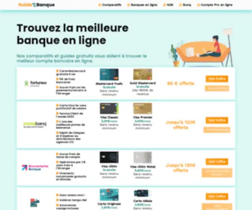 Guidedelabanque.fr(Meilleure banque en ligne) Screenshot