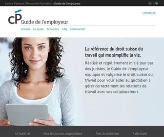 Guidedelemployeur.ch(Le Service Juridique et le Guide de l'employeur) Screenshot