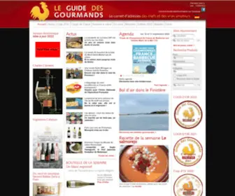 Guidedesgourmands.fr(Le site du Guide des Gourmands) Screenshot