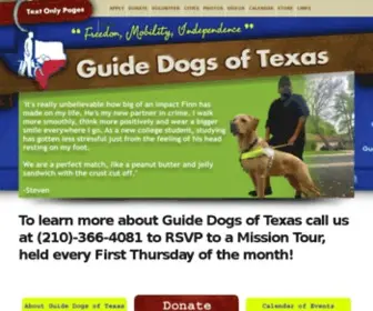 Guidedogsoftexas.org(Guide Dogs of Texas) Screenshot