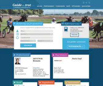 Guidedutrot.com(Guide du trot) Screenshot