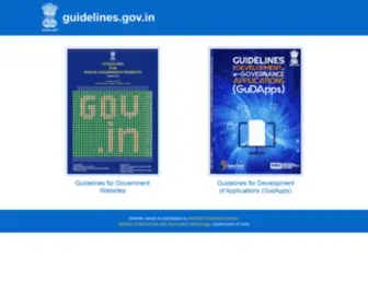 Guidelines.gov.in(Guidelines for Indian Government Websites) Screenshot