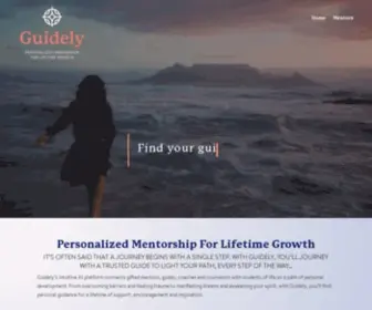 Guidely.com(Personalized Mentorship For Lifetime Growth) Screenshot