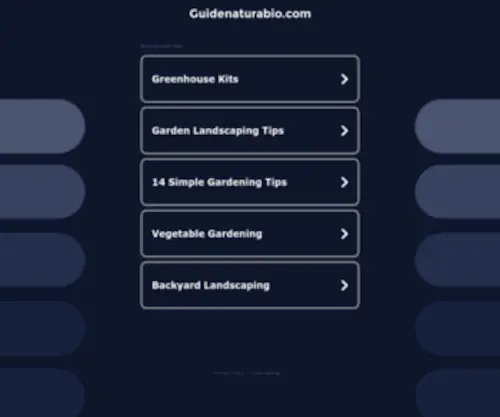 Guidenaturabio.com(Guidenaturabio) Screenshot