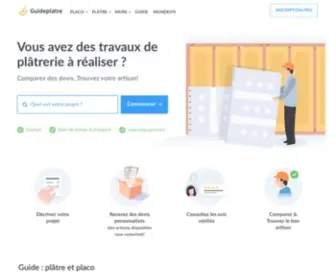 Guideplatre.com(Retrouvez un guide complet pour le plâtre) Screenshot