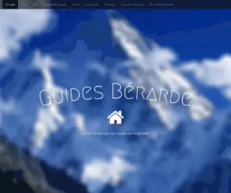 Guidesberarde.com(Guides Bérarde) Screenshot