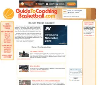 Guidetocoachingbasketball.com(Developing basketball players) Screenshot