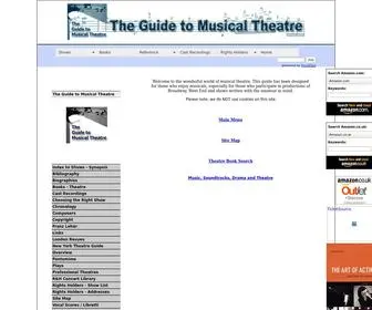 Guidetomusicaltheatre.com(Guide to Musical Theatre) Screenshot