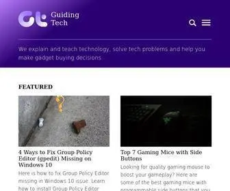 Guidingtech.com(Guiding Tech publishes in) Screenshot
