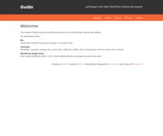 Guido.site(Simple and clean WordPress themes and plugins) Screenshot