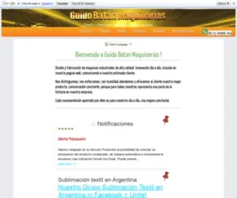 Guidobatanmaquinarias.com(Guido Batan Maquinarias) Screenshot