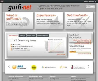 Guifi.net(Libre and Neutral Telecommunications Network) Screenshot