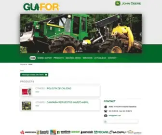 Guifor.com(Maquinaria forestal y accesorios John Deere) Screenshot