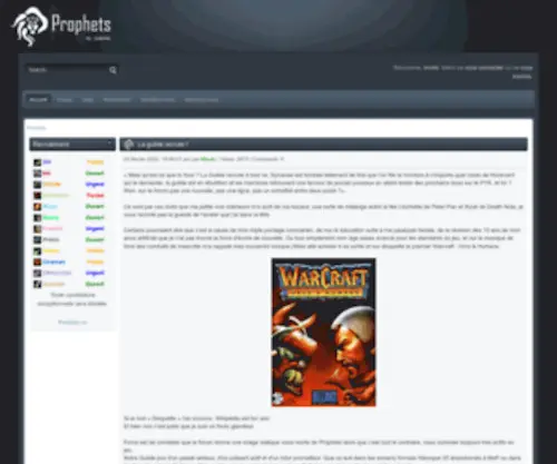 Guilde-Prophets.fr(Guilde Prophets) Screenshot