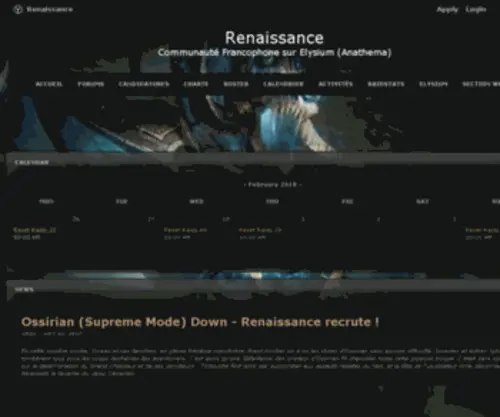 Guilde-Renaissance.com(Guilde Renaissance) Screenshot