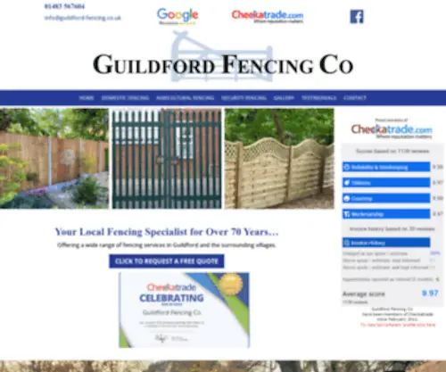 Guildford-Fencing.co.uk(Guildford Fencing) Screenshot