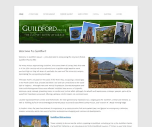 Guildford.org.uk(A local's guide to Guildford in Surrey) Screenshot