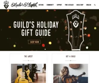 Guildguitars.com(Guild Guitars) Screenshot