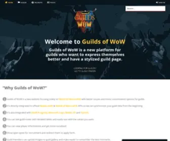 Guildsofwow.com(Guilds of WoW) Screenshot