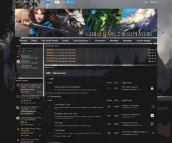 Guildwars2Roleplayers.com(GW2RP) Screenshot