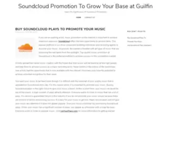 Guilfin.net(Soundcloud Promotion To Grow Your Base at Guilfin) Screenshot