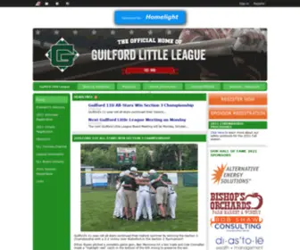 Guilfordlittleleague.org(Guilford Little League Baseball and Softball) Screenshot