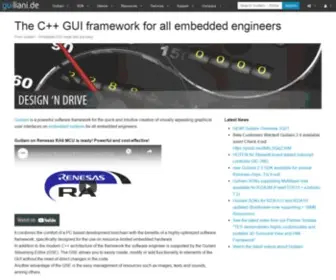 Guiliani.de(Embedded GUI made fast and easy) Screenshot