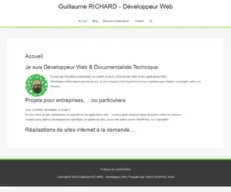 Guillaume-Richard.fr(Portfolio Guillaume RICHARD) Screenshot