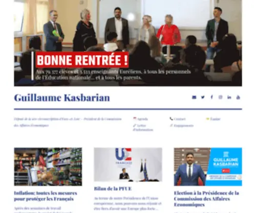 Guillaumekasbarian.fr(Député de la 1ère circonscription d'Eure) Screenshot