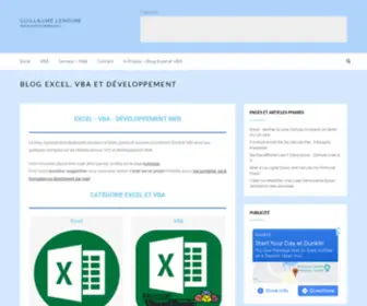 Guillaumelemoine.com(Blog Excel Et VBA) Screenshot