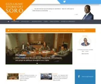 Guillaumesoro.ci(Guillaume Kigbafori Soro) Screenshot