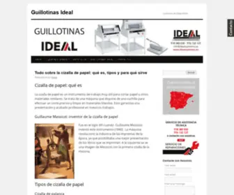 Guillotinasideal.es(Guillotinas Ideal) Screenshot