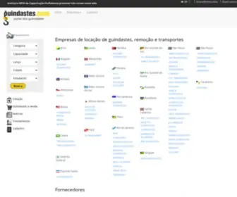 Guindastes.com.br(O portal nÃºmero 1 de fornecedores de serviÃ§os de guindastes) Screenshot