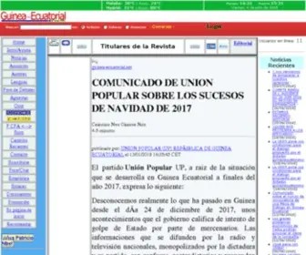 Guinea-Ecuatorial.net(Portal de Guinea Ecuatorial) Screenshot