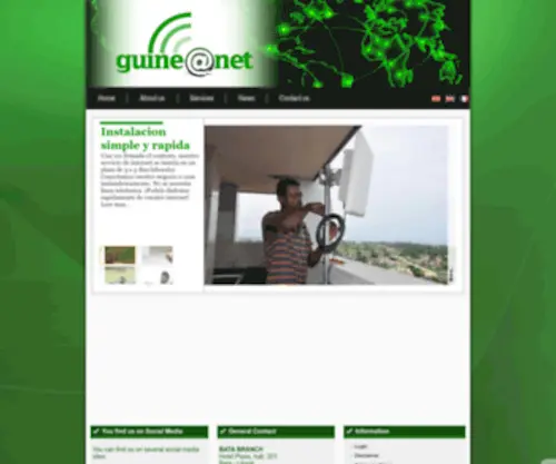 Guineanet.net(Internet with a) Screenshot